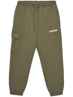 Napapijri Spodnie dresowe M-Inot NP0A891G M Khaki Regular Fit