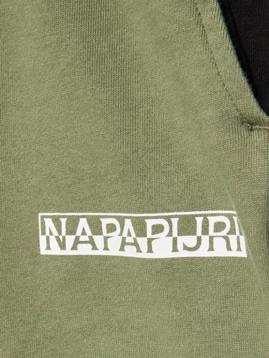 Napapijri Szorty materiałowe Pinta NP0A4GX8 M Zielony Regular Fit