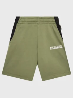 Napapijri Szorty materiałowe Pinta NP0A4GX8 M Zielony Regular Fit