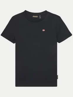 Napapijri T-Shirt Salis SS 2 NP0A4GEH0411 S Czarny Regular Fit