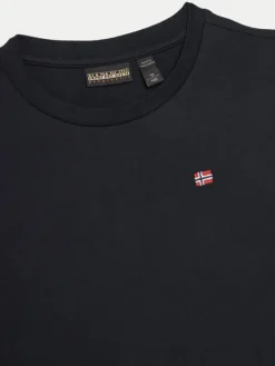 Napapijri T-Shirt Salis SS 2 NP0A4GEH0411 S Czarny Regular Fit