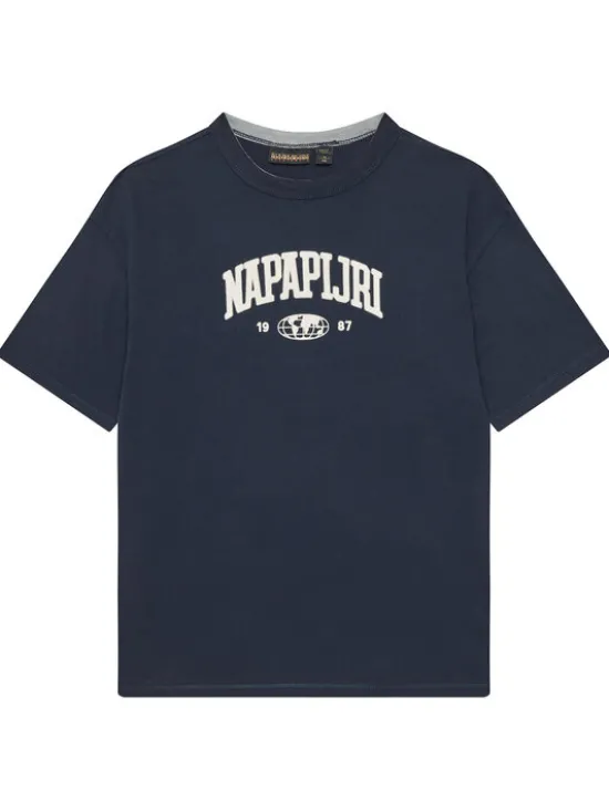 Napapijri T-Shirt S-Inot NP0A891F D Granatowy Regular Fit