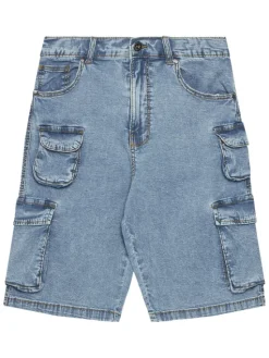 Original Marines Szorty jeansowe DFP4281YM Niebieski Regular Fit