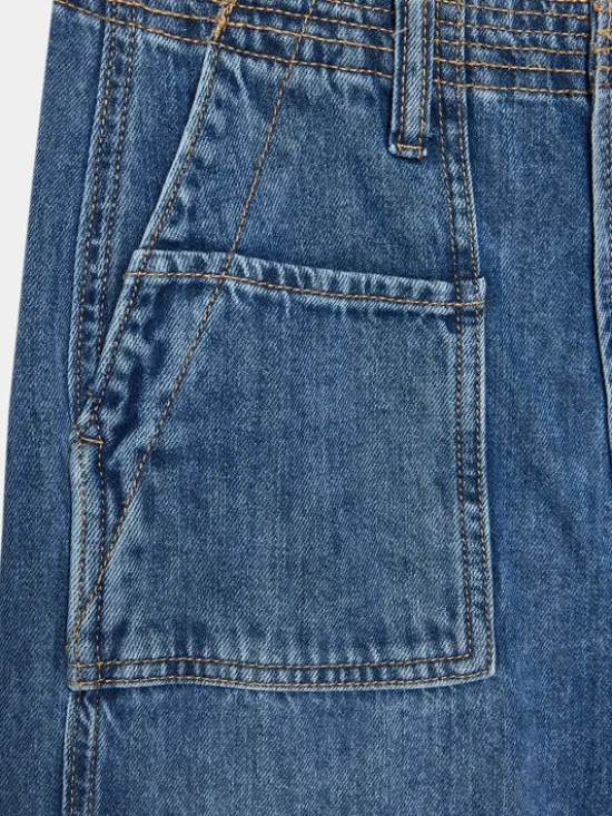 Pepe Jeans Jeansy Loose Jeans Utility Jr PB202139 Niebieski Loose Fit