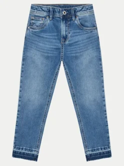 Pepe Jeans Jeansy Tapered Jeans Hw Jr PG201678 Niebieski Regular Fit