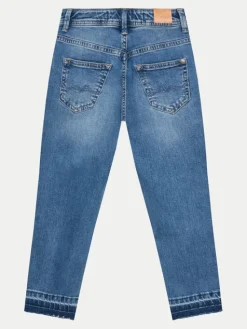 Pepe Jeans Jeansy Tapered Jeans Hw Jr PG201678 Niebieski Regular Fit
