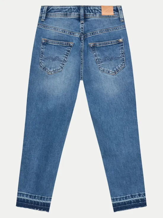 Pepe Jeans Jeansy Tapered Jeans Hw Jr PG201678 Niebieski Regular Fit