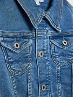 Pepe Jeans Szorty jeansowe New Berry PG401046JR7 Niebieski Regular Fit