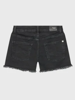 Pepe Jeans Szorty jeansowe Patty Short PG800783XR0 Czarny Regular Fit