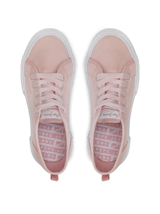 Pepe Jeans Tenisówki Brady Basic G PGS30604 Różowy