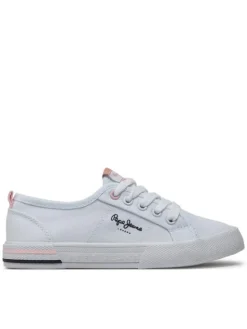 Pepe Jeans Tenisówki Brady Basic G PGS30604 Biały