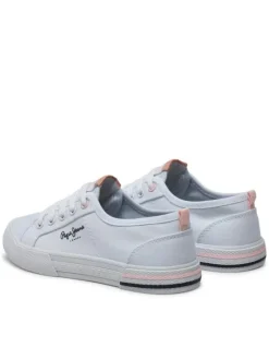Pepe Jeans Tenisówki Brady Basic G PGS30604 Biały