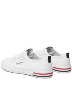 Pepe Jeans Tenisówki Brady Basic Boy PBS30549 Biały