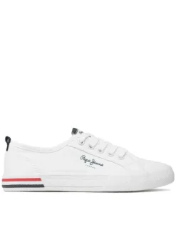 Pepe Jeans Tenisówki Brady Basic Boy PBS30549 Biały