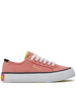 Pepe Jeans Tenisówki Ottis Basic G PGS30605 Pomarańczowy