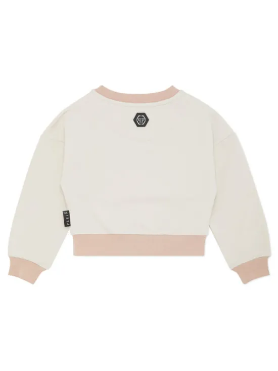 PHILIPP PLEIN Bluza 28137 Biały Regular Fit