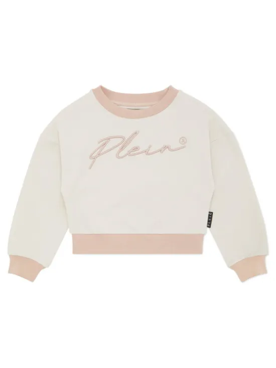 PHILIPP PLEIN Bluza 28137 Biały Regular Fit
