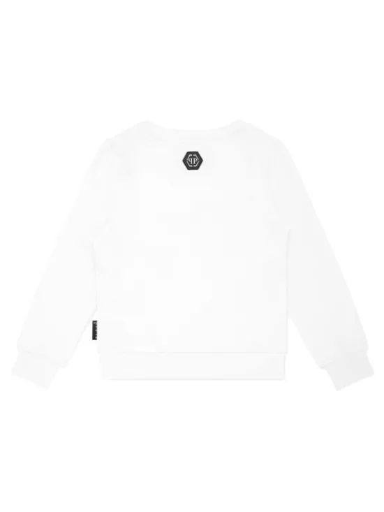 PHILIPP PLEIN Bluza 28165 Biały Regular Fit