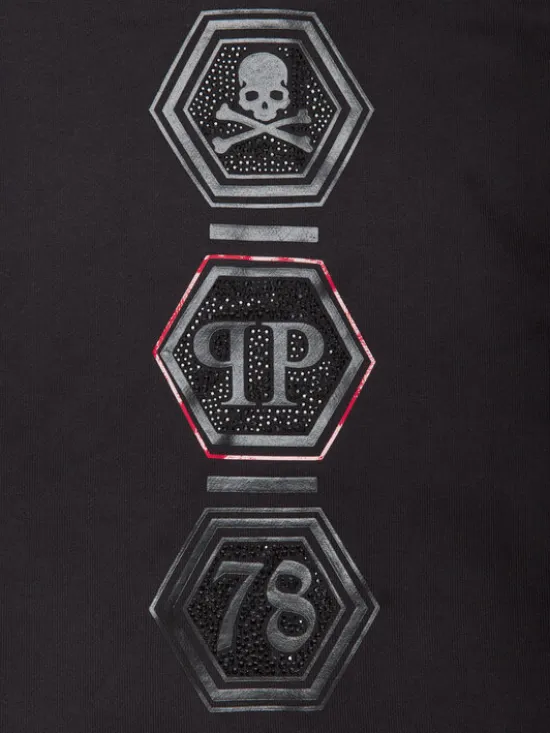 PHILIPP PLEIN Bluza 30294 Czarny Regular Fit