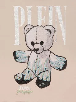PHILIPP PLEIN Bluza 28157 Kremowy Regular Fit