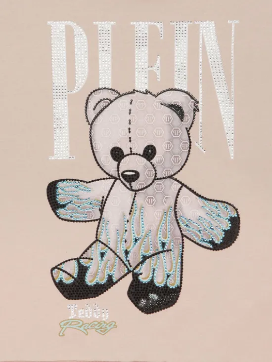 PHILIPP PLEIN Bluza 28157 Kremowy Regular Fit