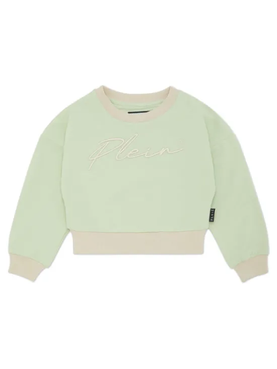 PHILIPP PLEIN Bluza 28137 Zielony Regular Fit