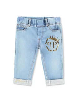 PHILIPP PLEIN Jeansy 2705 Błękitny Straight Fit