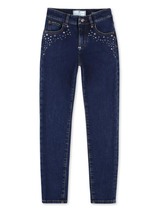 PHILIPP PLEIN Jeansy 1645 Błękitny Straight Fit