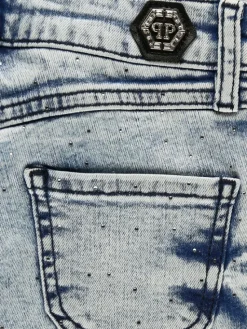 PHILIPP PLEIN Jeansy 27559 Błękitny Slim Fit