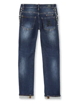 PHILIPP PLEIN Jeansy 30332 Granatowy Straight Fit