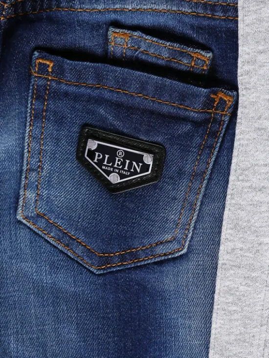 PHILIPP PLEIN Jeansy 5947 Granatowy Straight Fit