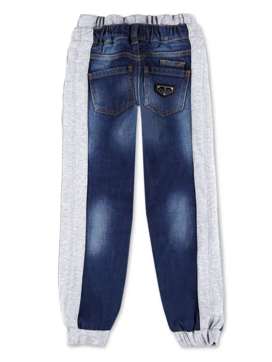 PHILIPP PLEIN Jeansy 5947 Granatowy Straight Fit