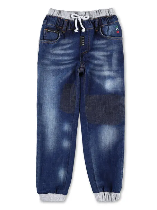 PHILIPP PLEIN Jeansy 5947 Granatowy Straight Fit