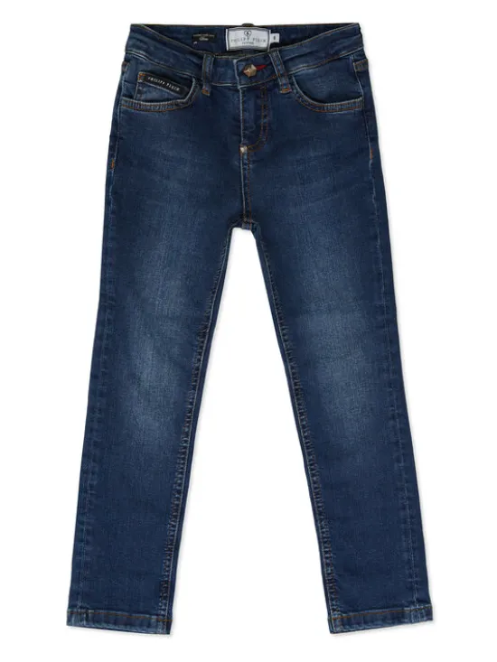 PHILIPP PLEIN Jeansy 30309 Granatowy Slim Fit