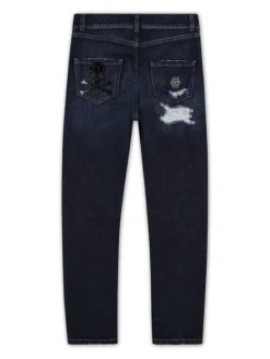 PHILIPP PLEIN Jeansy 1745 Kolorowy Straight Fit