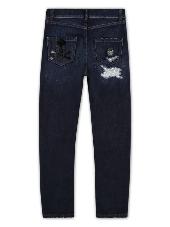 PHILIPP PLEIN Jeansy 1745 Kolorowy Straight Fit