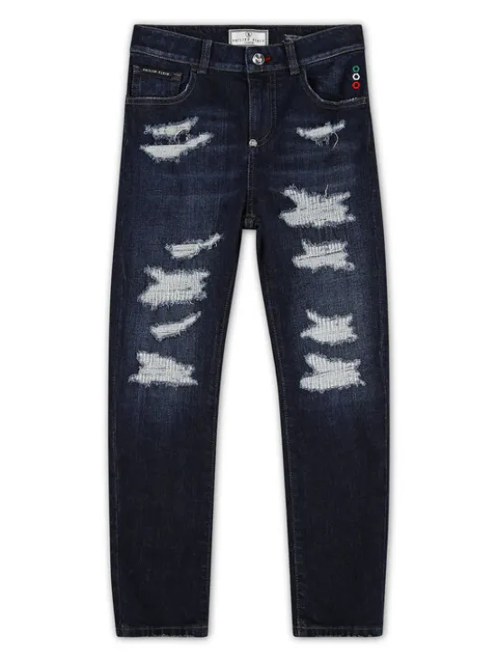 PHILIPP PLEIN Jeansy 1745 Kolorowy Straight Fit