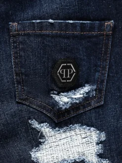 PHILIPP PLEIN Jeansy 1745 Kolorowy Straight Fit