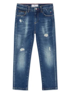 PHILIPP PLEIN Jeansy 27773 Niebieski jasny Comfort Fit