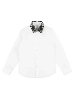 PHILIPP PLEIN Koszula 7943 Biały Basic Fit