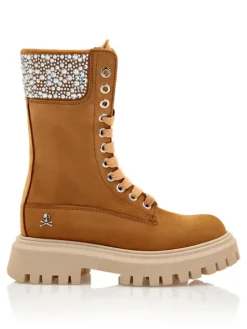 PHILIPP PLEIN Półbuty 1217 Kremowy