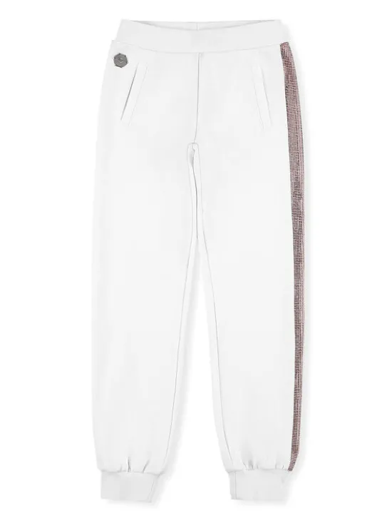 PHILIPP PLEIN Spodnie dresowe 27565 Biały Jogger Fit