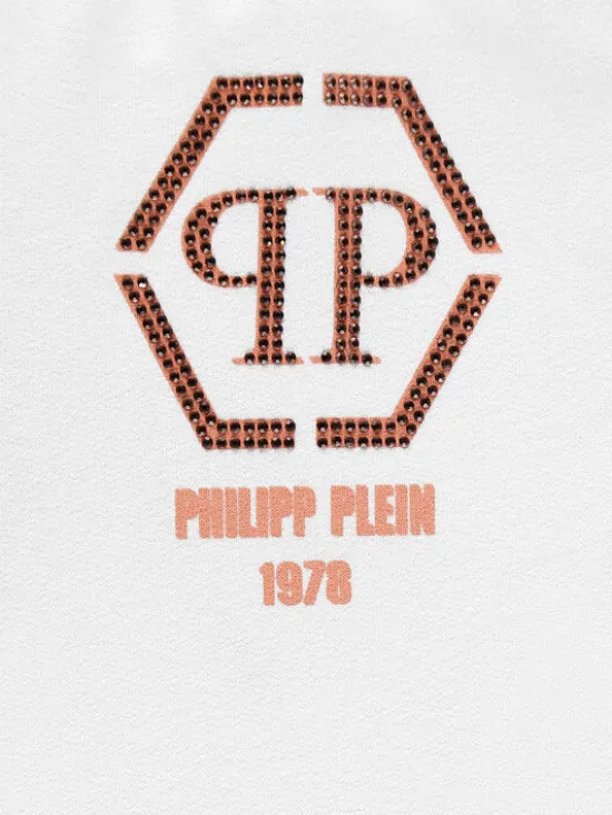 PHILIPP PLEIN Spodnie dresowe 27565 Biały Jogger Fit