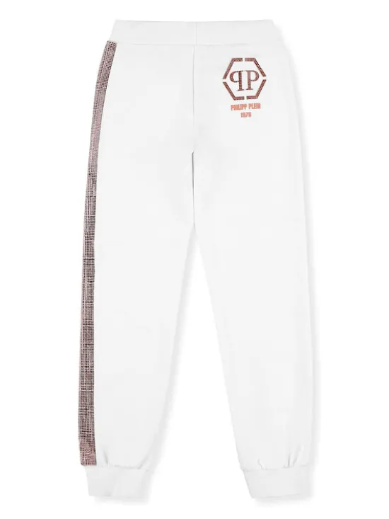 PHILIPP PLEIN Spodnie dresowe 27565 Biały Jogger Fit