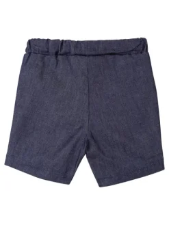 PHILIPP PLEIN Szorty materiałowe 30292 Niebieski jasny Basic Fit
