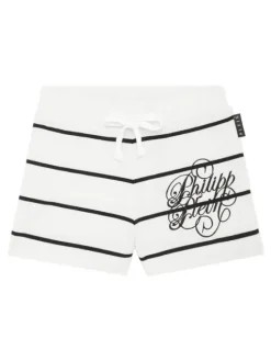 PHILIPP PLEIN Szorty sportowe 28279 Biały Jogger Fit
