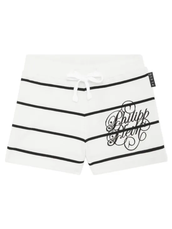 PHILIPP PLEIN Szorty sportowe 28279 Biały Jogger Fit
