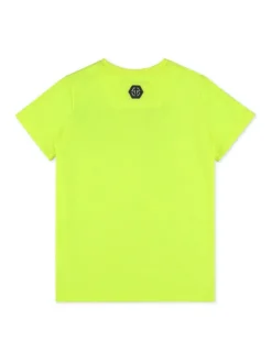 PHILIPP PLEIN T-Shirt 5571 Żółty Regular Fit