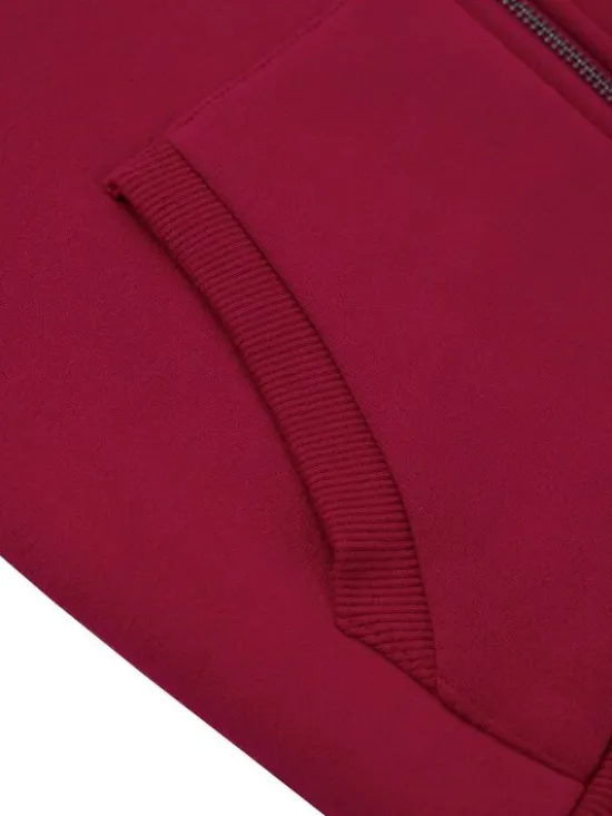 PITBULL Bluza Hilltop Junior Bordowy Regular Fit