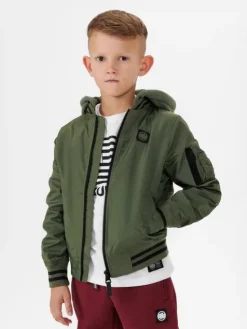 PITBULL Kurtka przejściowa Kurtka Zielony Regular Fit